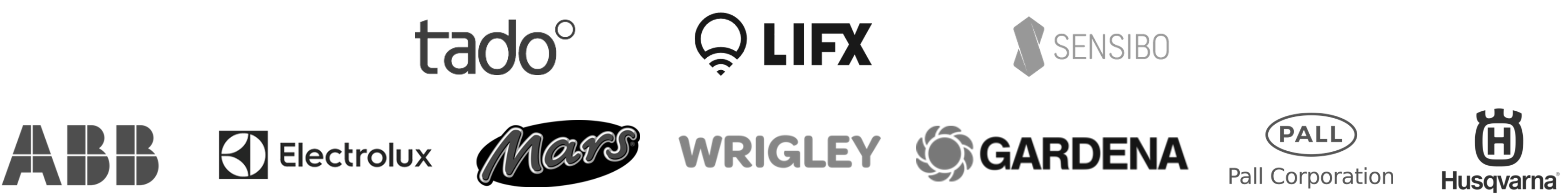 Logos of companies I've worked with